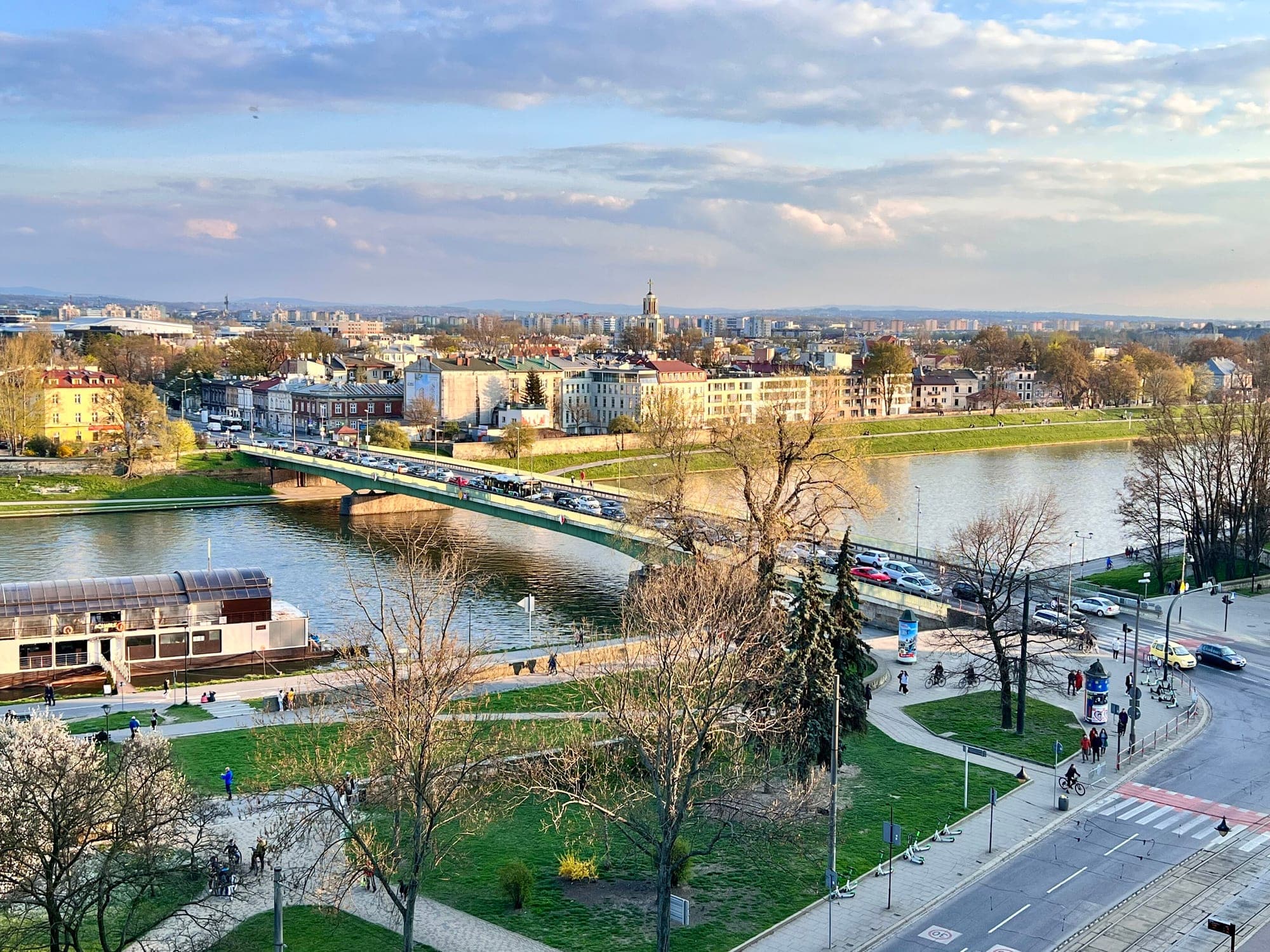 Most Dębnicki nad Wisłą — okolica inwestycji